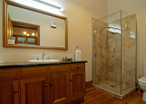 Burgundy Bathroom